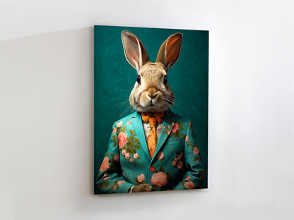 Cuadro Pintura Acrílica Mr Rabbit 90x120 cm Schuller en ambiente decorado | Schuller · Ref. 679602