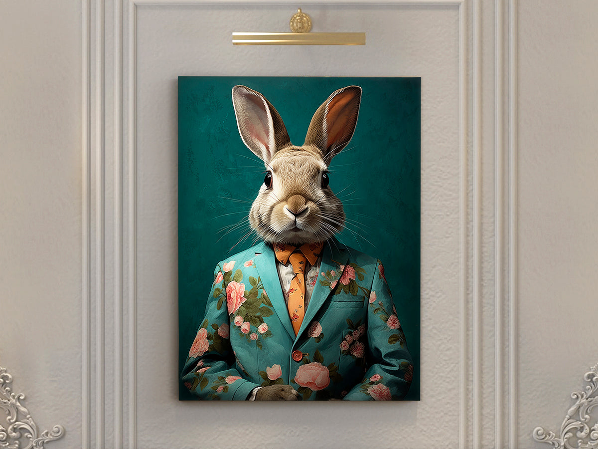 Cuadro Pintura Acrílica Mr Rabbit 90x120 cm Schuller en ambiente decorado | Schuller · Ref. 679602
