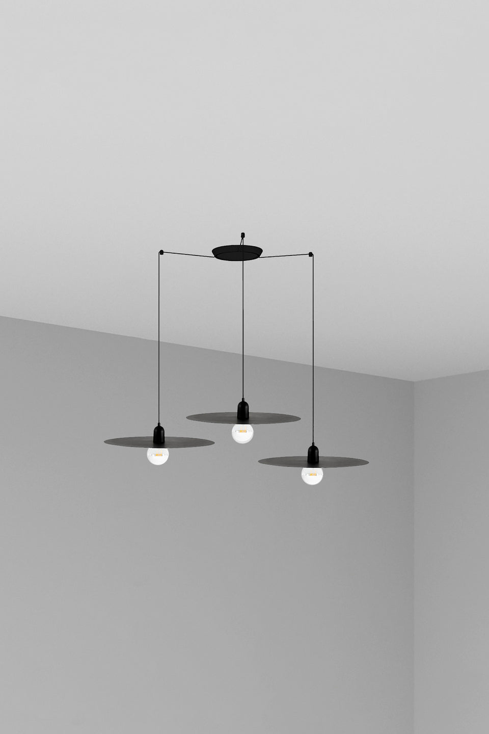 Modelo 3D interactivo y realidad aumentada de PLAT 3L Colgante Diseño Escandinavo Faro