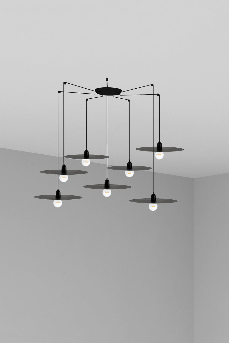 Modelo 3D interactivo y realidad aumentada de PLAT 7L Lámpara Colgante Estilo Escandinavo Faro