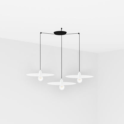 PLAT 3L Colgante Diseño Escandinavo Faro - Blanco | FARO · Ref. 68146-3L
