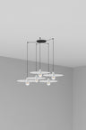 PLAT Colgante Escandinavo Blanco 5 Luces FARO 68146-5L de Faro para iluminacion interior