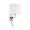 ARTIS Aplique con Lector Cromo y Pantalla Blanca FARO 68493-01