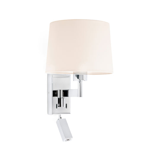 ARTIS Aplique con Lector Cromo y Beige FARO 68493-02 para dormitorio