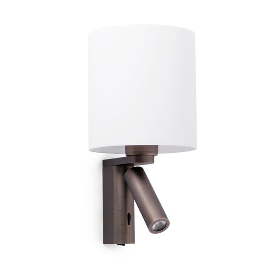 Aplique con Lector Bronce Faro ROB SHADE 68496