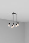 Lámpara colgante KOMBO beige FARO diseño geométrico 68592-5L