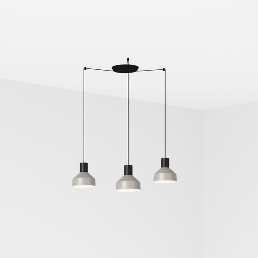 Lámpara Colgante Kombo 200 3L Gris 20 cm Diseño Nutcreatives FARO - vista principal | FARO
