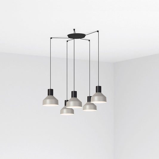 Lámpara Colgante Kombo 200 5L Gris Minimalista Faro - vista principal | FARO
