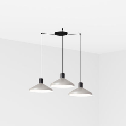 Lámpara Colgante Kombo 400 3L Gris 40 cm Nutcreatives FARO - vista principal | FARO