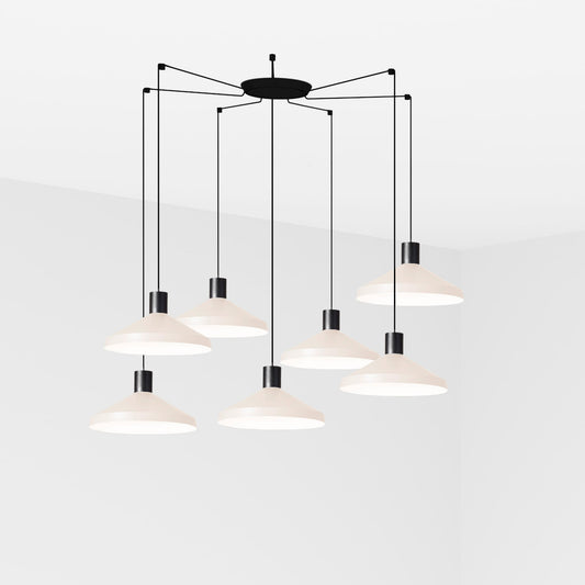 Lámpara Colgante Kombo 400 7L Nutcreatives FARO - Beige | FARO · Ref. 68596-7L