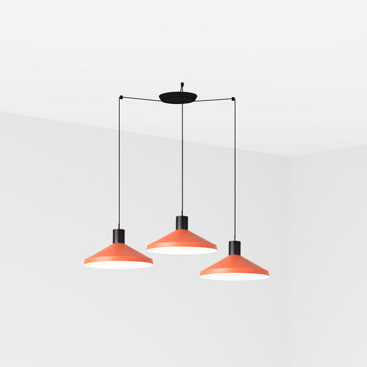 Lámpara Colgante Kombo 400 3L 40 cm Terracota FARO - vista principal | FARO