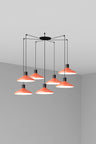 KOMBO Lámpara Colgante Terracota Diseño Geométrico Faro 68597-7L