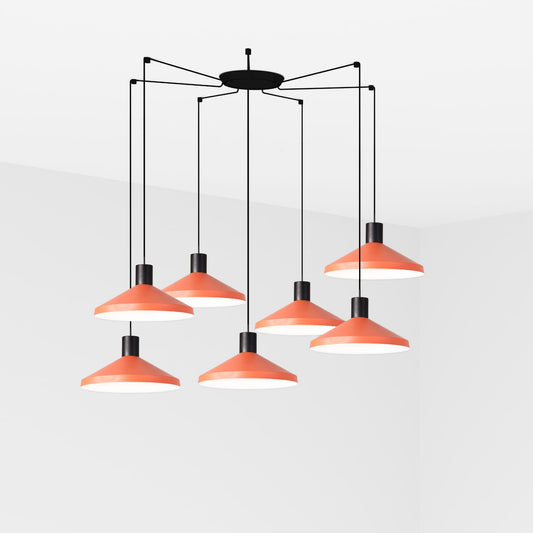 Lámpara Colgante Kombo 7L 40 cm Terracota Nutcreatives FARO - vista principal | FARO