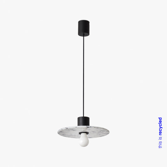 Lámpara Colgante Confetti 30 cm PET Reciclado Blanco y Negro FARO - vista principal | FARO