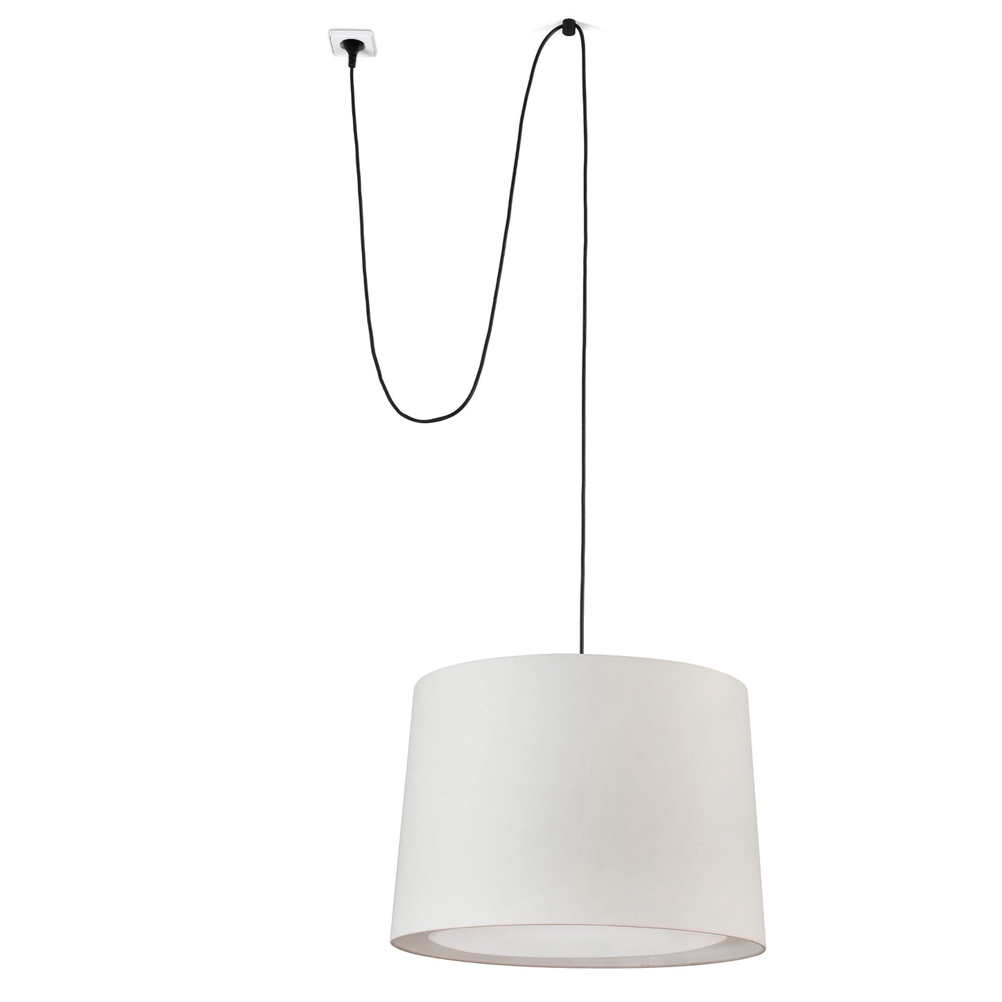 Lámpara colgante CONGA Beige con Clavija FARO 68604-55 de LuzGuru