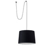 CONGA Lámpara Colgante Negra con Clavija FARO - Ref 68604-56