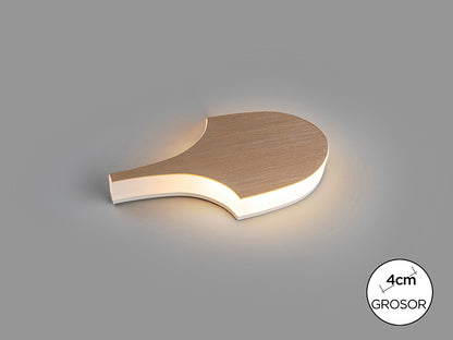 Aplique de Pared de diseño Serea de Schuller (Serea) en color Dorado Anodizado con luz indirecta - Ref 689542.

