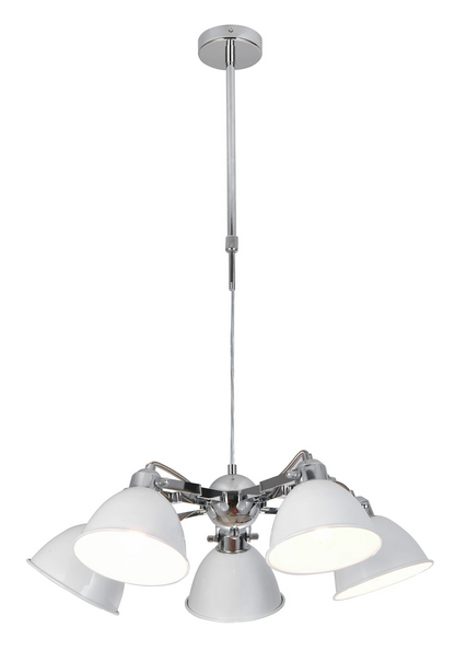 Lámpara moderna con altura regulable de 52 a 81 cm, ideal para salones
