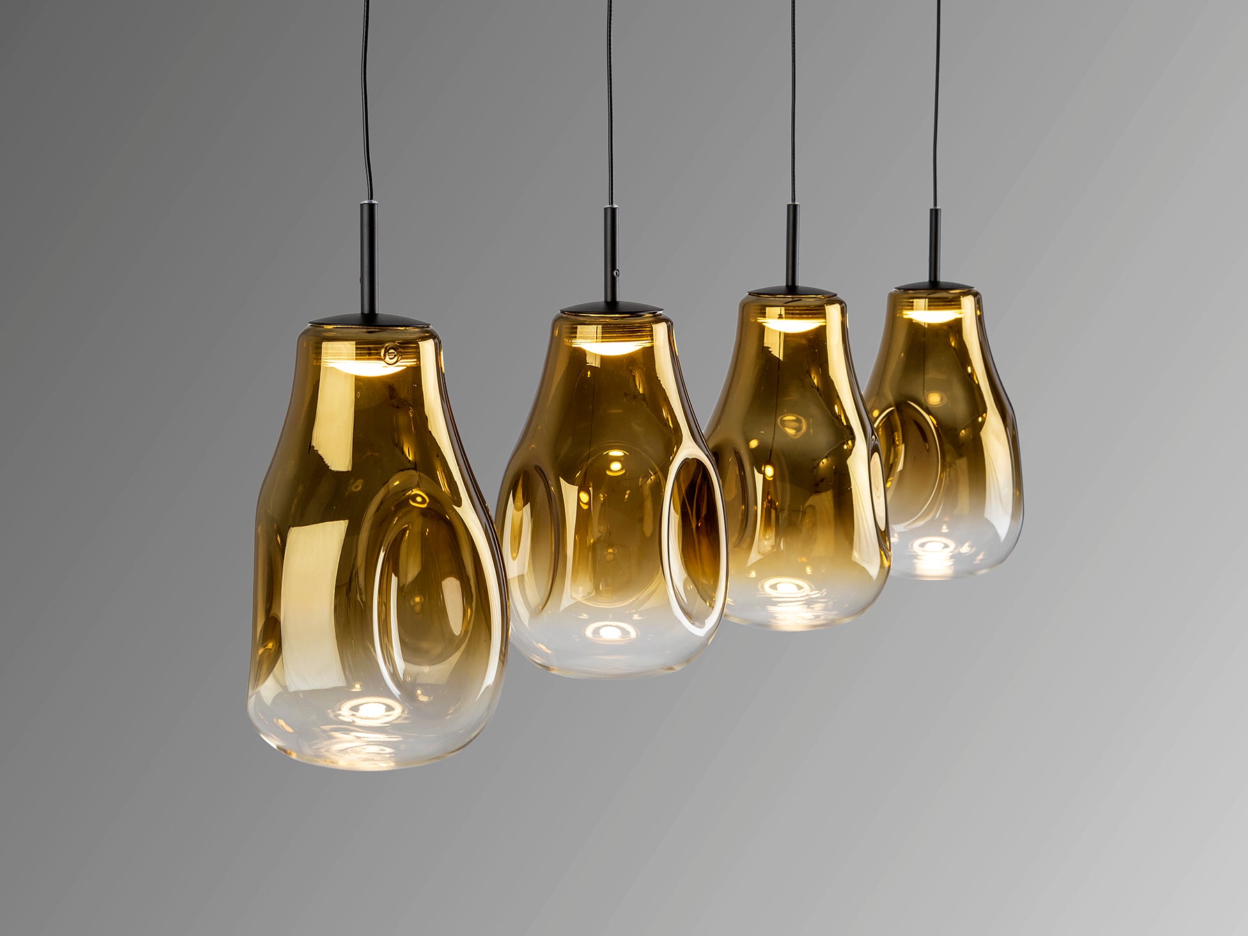 Lámpara 4 Luces Aledis Negro-Dorado - Regulable - Schuller - 314695 - Vista 7