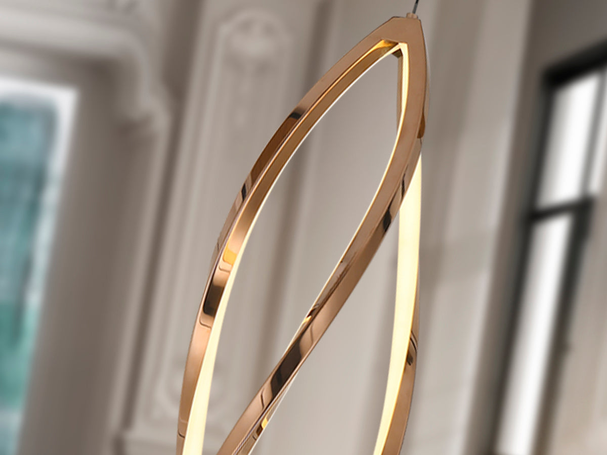 Lámpara Colgante LED Adele 35W Oro Rosa Schuller en ambiente decorado | Schuller