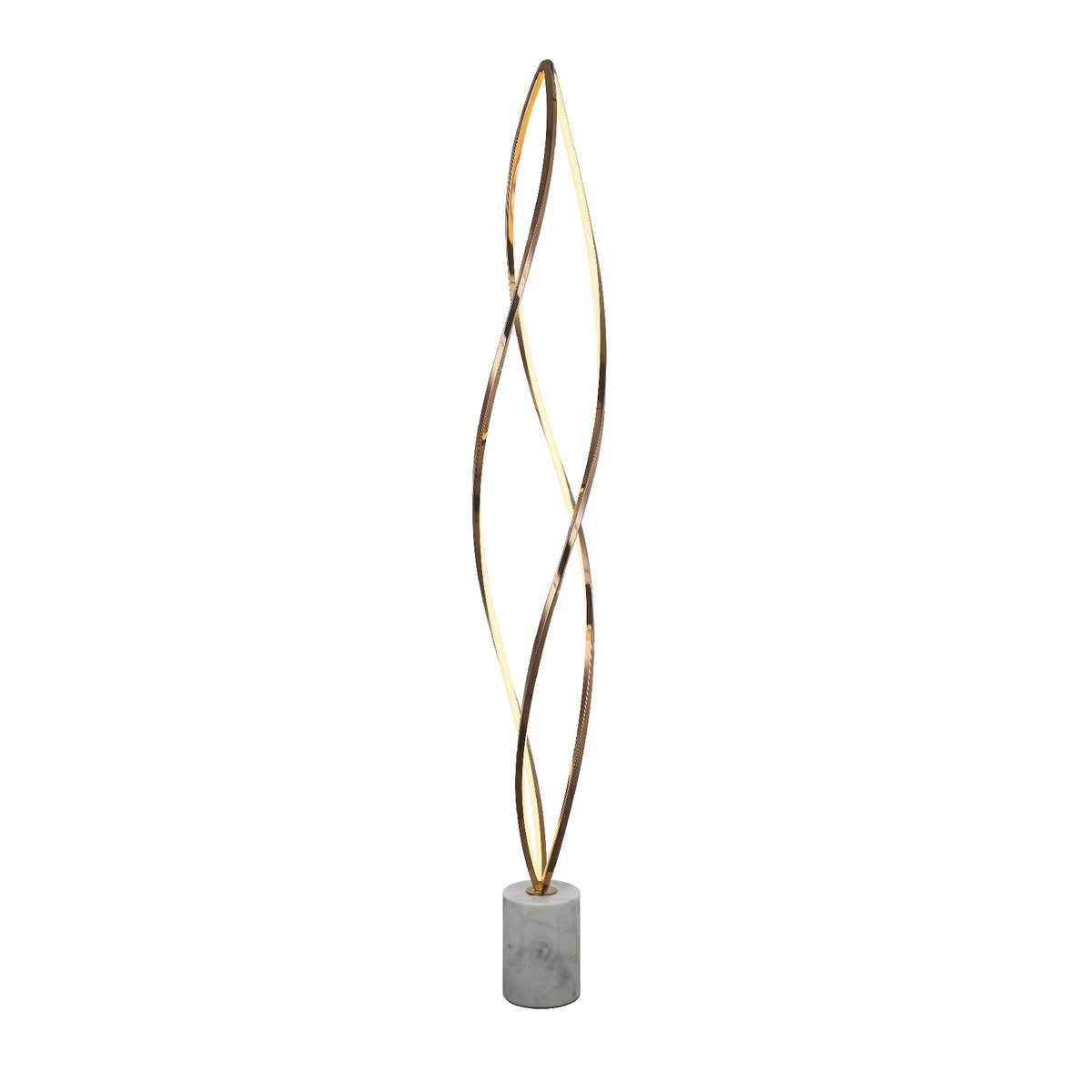 Lámpara de Pie Adele 133 cm Oro Rosa con Base de Mármol Schuller - vista principal | Schuller