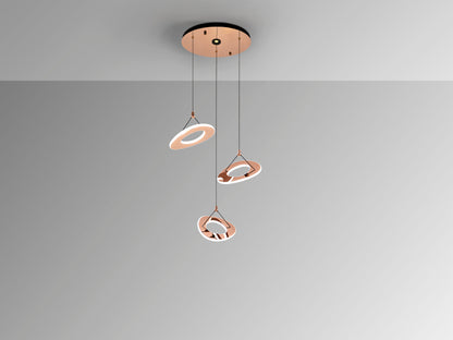 Lámpara de Techo LED Mirena 60W Oro Rosa Schuller en ambiente decorado | Schuller