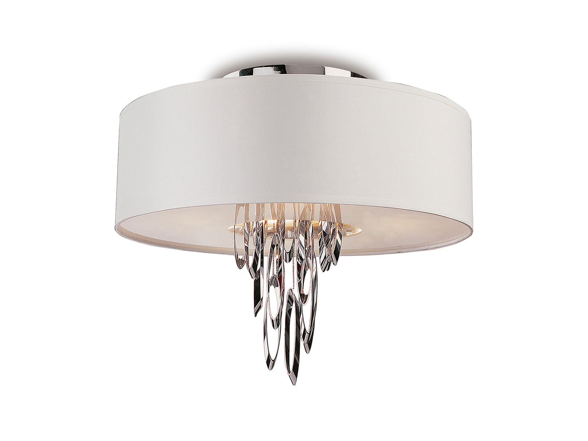 Plafón de Techo Domo 4 Luces 55 cm Cromo Schuller - vista principal | Schuller