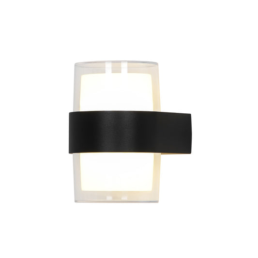 Aplique exterior LED Bowl negro Alemar 6W IP54 - Vista principal