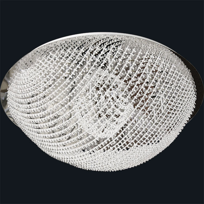 Plafón Moderno HEMISFÉRIO 86 cm Redondo Cristal Lumit Interlusa - Vista frontal principal en fondo blanco | LuzGurú