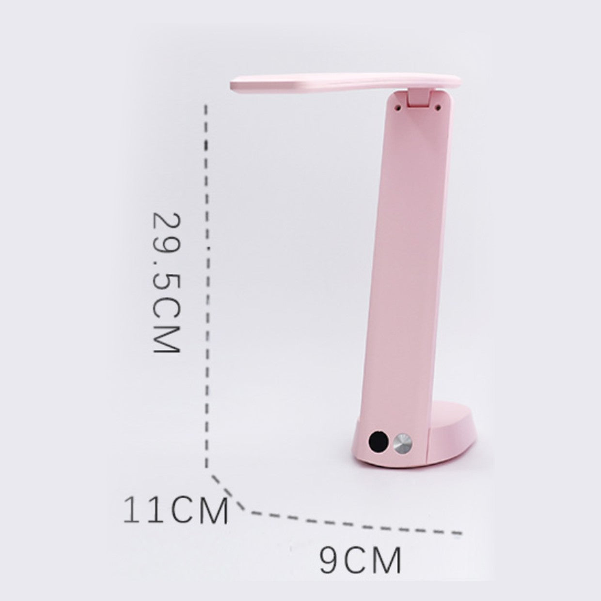 Detalle de pantalla LCD y regulación en flexo linterna Blum Rosa ALEMAR