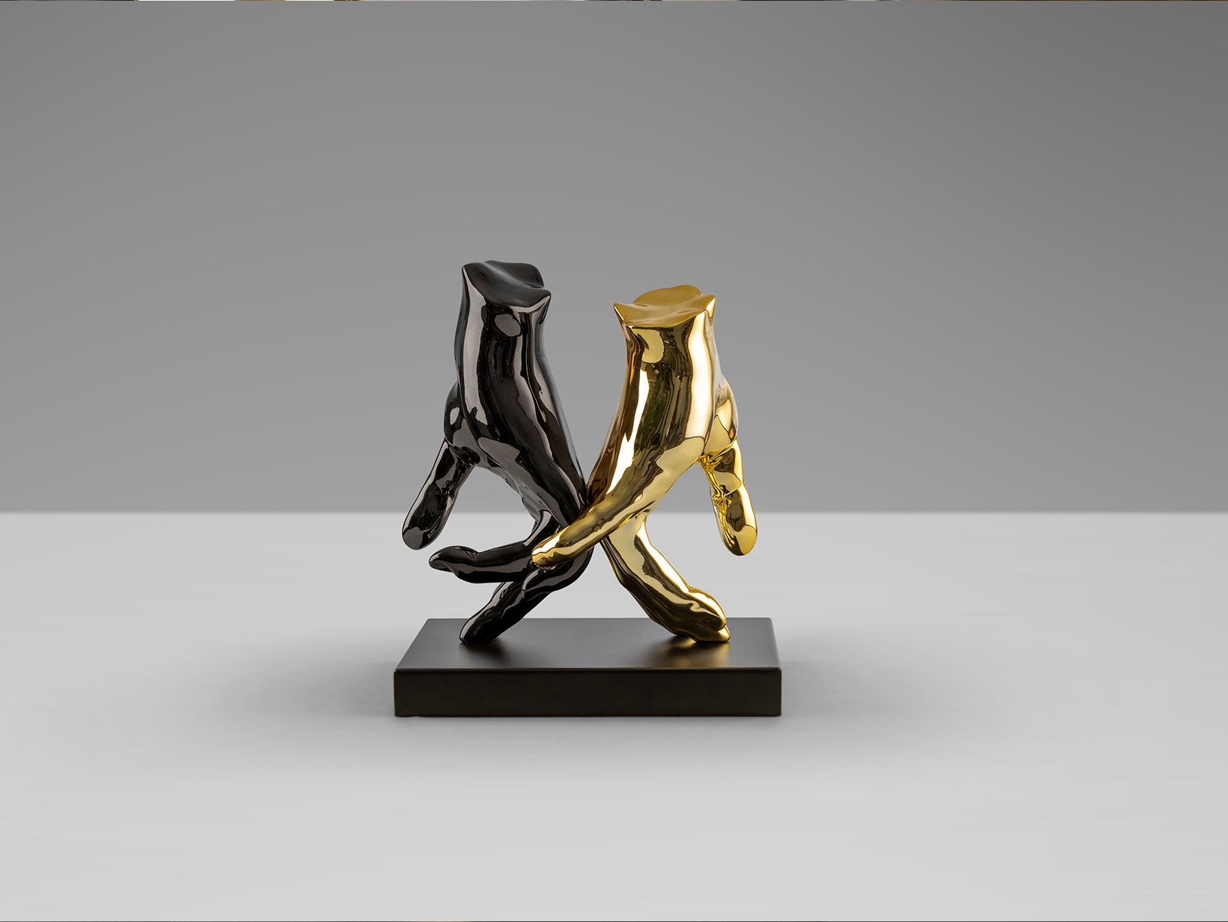 Figura Decorativa Manos Gris/Oro - Schuller - 297998 - Vista 6