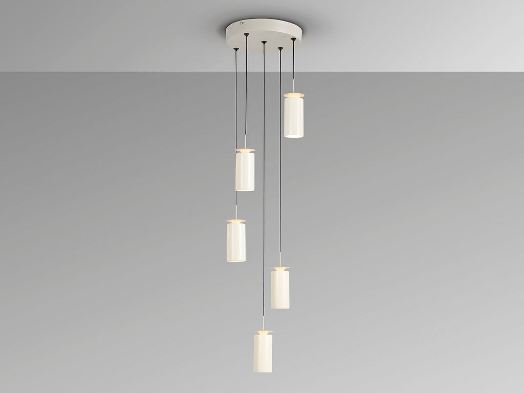 Lámpara Colgante Alfara 5 Luces Crema D35 - Schuller - 216647 - Vista 4