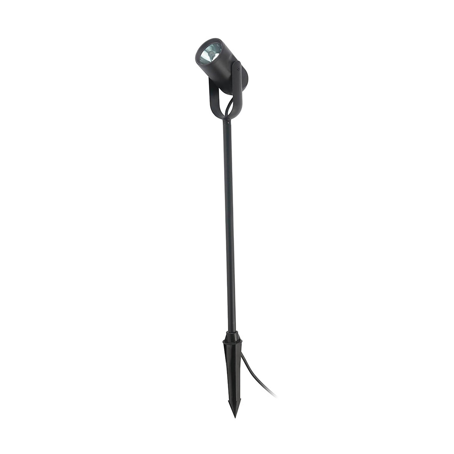 Estaca LED Jardín Negro FARO SLOT 500, iluminación exterior decorativa