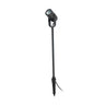 Estaca LED Jardín Negro FARO SLOT 500, iluminación exterior decorativa