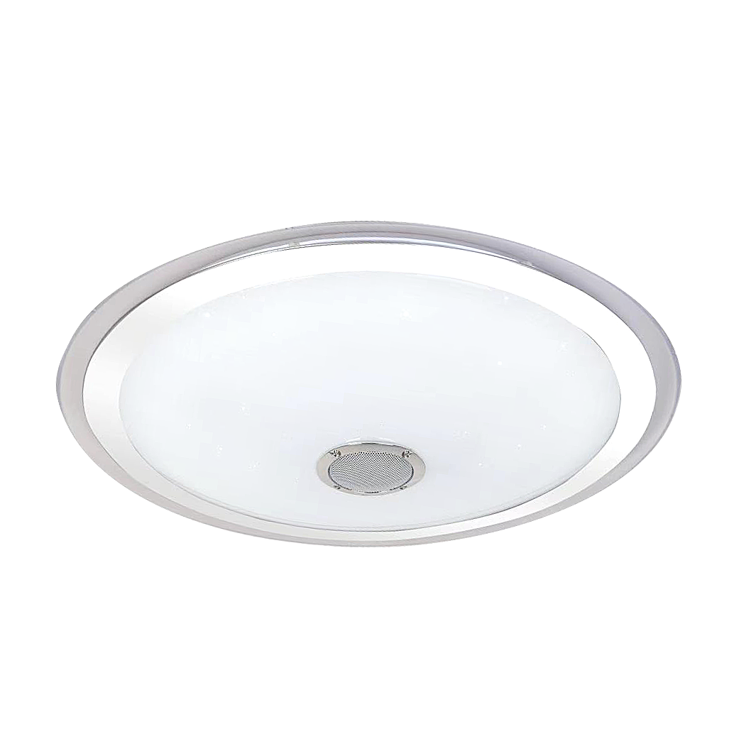 Plafón Magallanes 72W LED Blanco/Cromo - Vista frontal