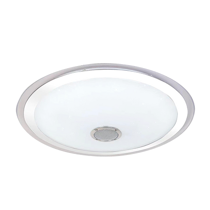 Plafón Magallanes 72W LED Blanco/Cromo - Vista frontal