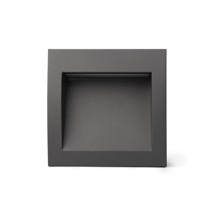 Luz Empotrable Pared Exterior FARO Sedna SQ 140 Gris Oscuro 70148