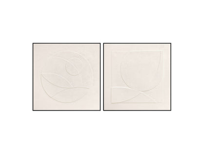 Set de Bajorrelieves Decorativos Albos 100x100 cm Marco Negro Schuller - vista principal | Schuller