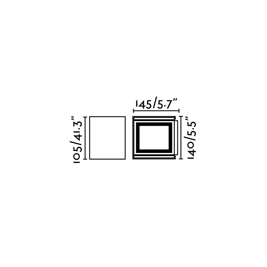 Aplique LED OLAN con aletas direccionables para control de haz de luz