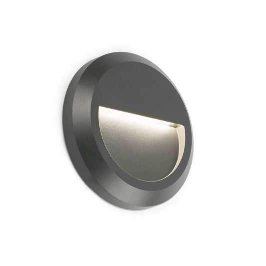 Aplique Exterior LED Grant R 1W 3000K Gris Oscuro Faro - vista principal | FARO