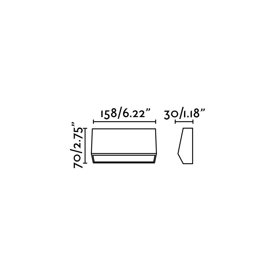 Aplique LED con tecnología SMD LED, protección IP65 para exterior