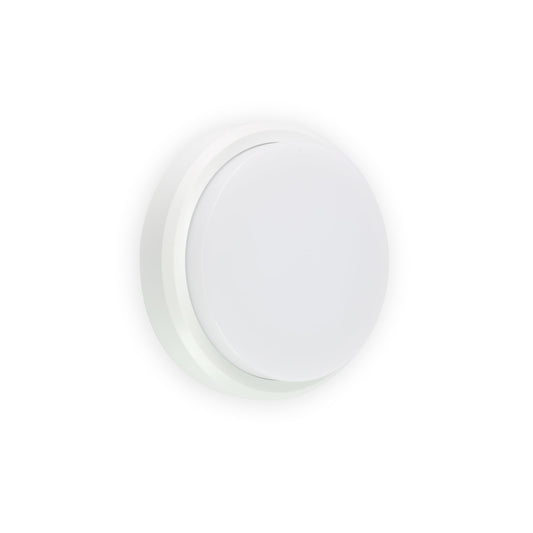 Aplique Exterior TOM 190 Blanco Mate Faro 70665 para terraza y jardín