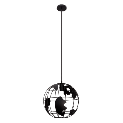 Colgante Orbe Negro E27 de Fabrilamp, diseño moderno y elegante para tu hogar.