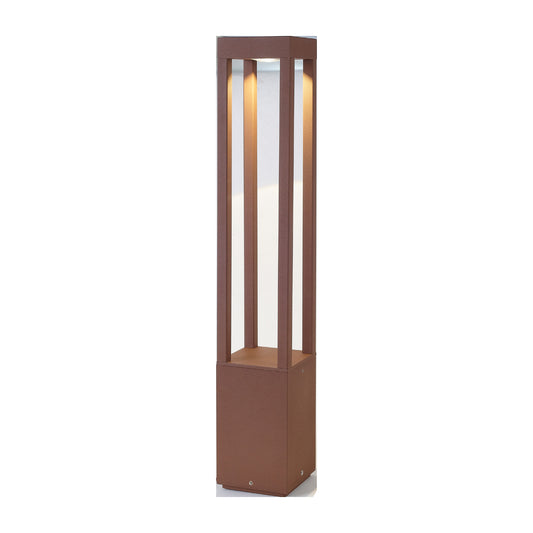 Agra Baliza Marrón Óxido 65cm para Jardín Faro 70754