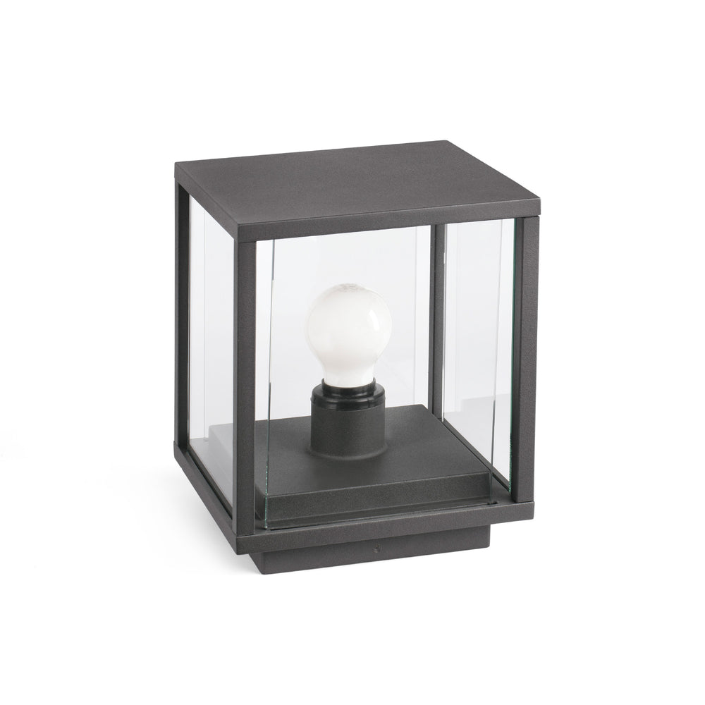 Sobremuro de Exterior NALA 22 cm E27 LED 15W Gris Oscuro FARO