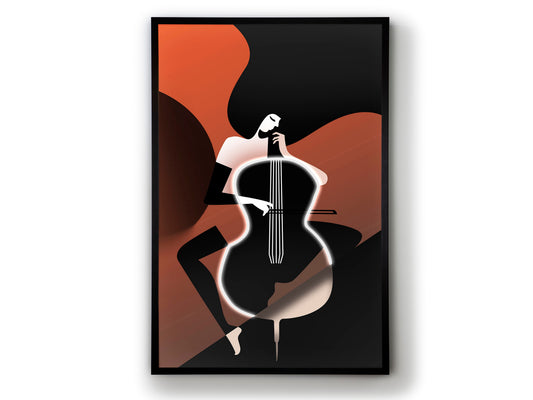 Cuadro con Luz LED Violonchelo 80x120 cm Negro Schuller - vista principal | Schuller