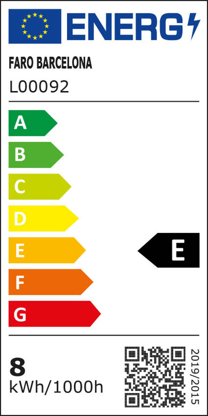 Aplique moderno de luz cálida ideal para iluminar la fachada
