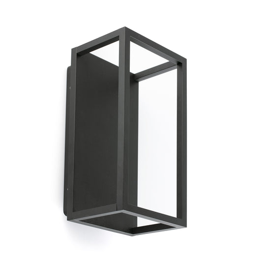 KELA Aplique Exterior Antihumedad Negro Faro 70850 para pared