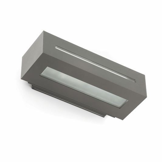 Aplique Exterior West Gris Oscuro Aluminio y Cristal Faro - vista principal | FARO