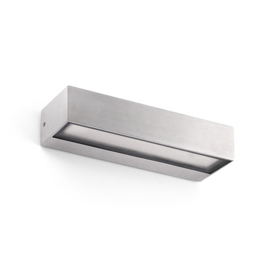 Aplique Exterior LED Toluca Aluminio Satinado 2x8W Faro - vista principal | FARO